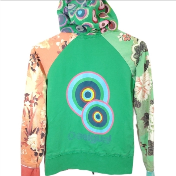Desigual Vintage Abstract Zipup Hoodie - Picture 2 of 9